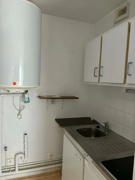 Köök - Studio with Balcony in Amiens