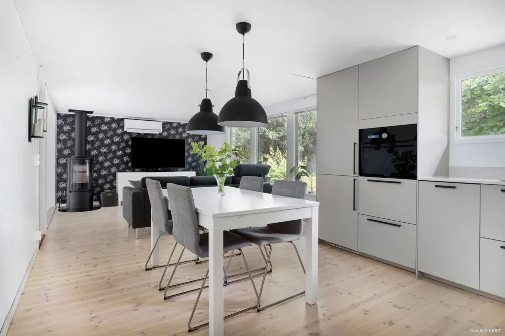 Dining Room - Villa with Garden in Hemmestorp