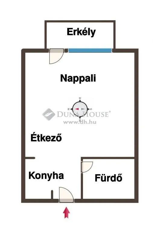 Plan - Apartment with Balcony in Nyíregyháza