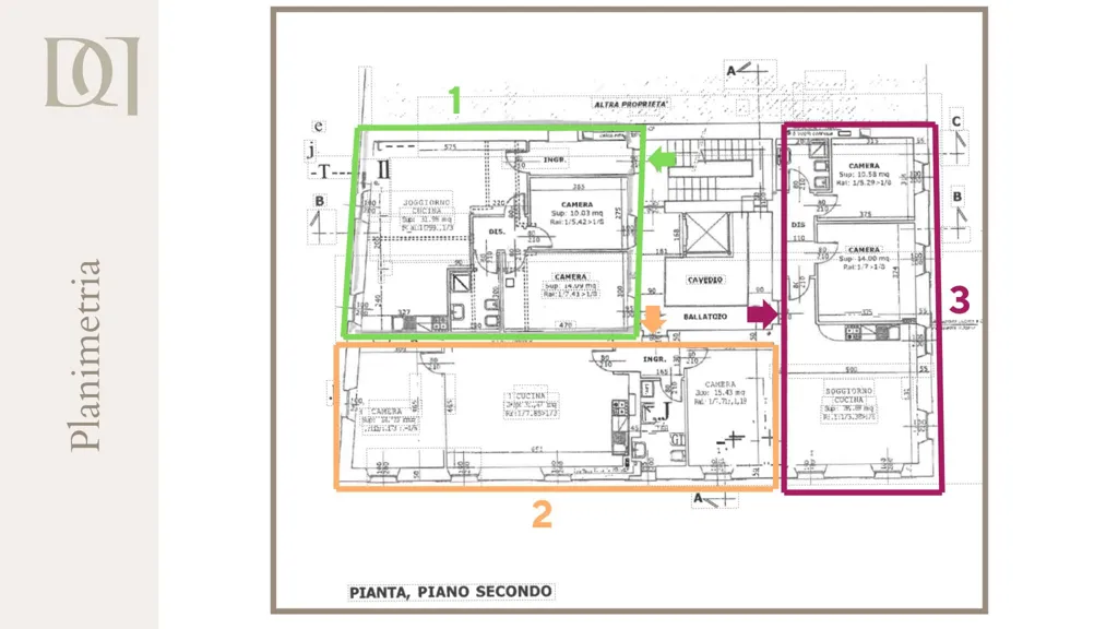 Plan - Trilocale with Lake View in Arona