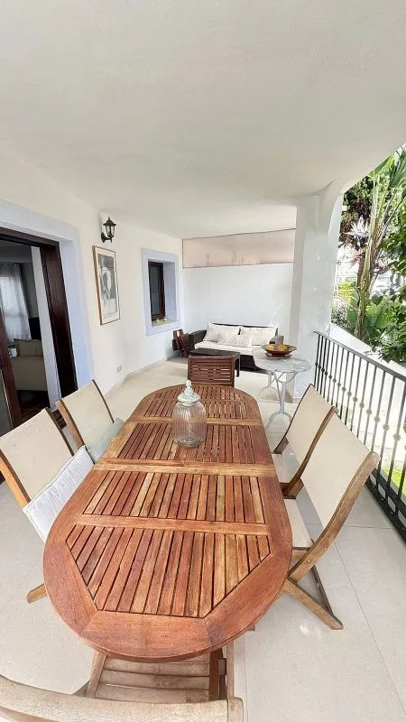 Terrasse - Semidetached House with Patio in Estepona