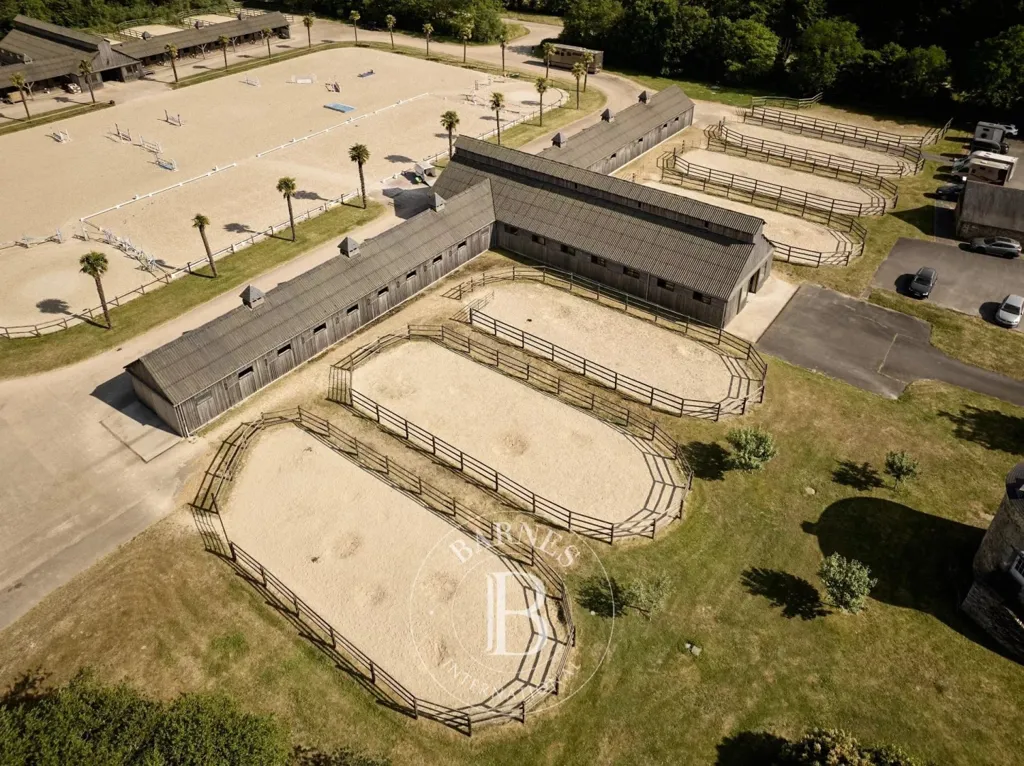 Aerial - Exceptional Haras with Professional Facilities near Nantes