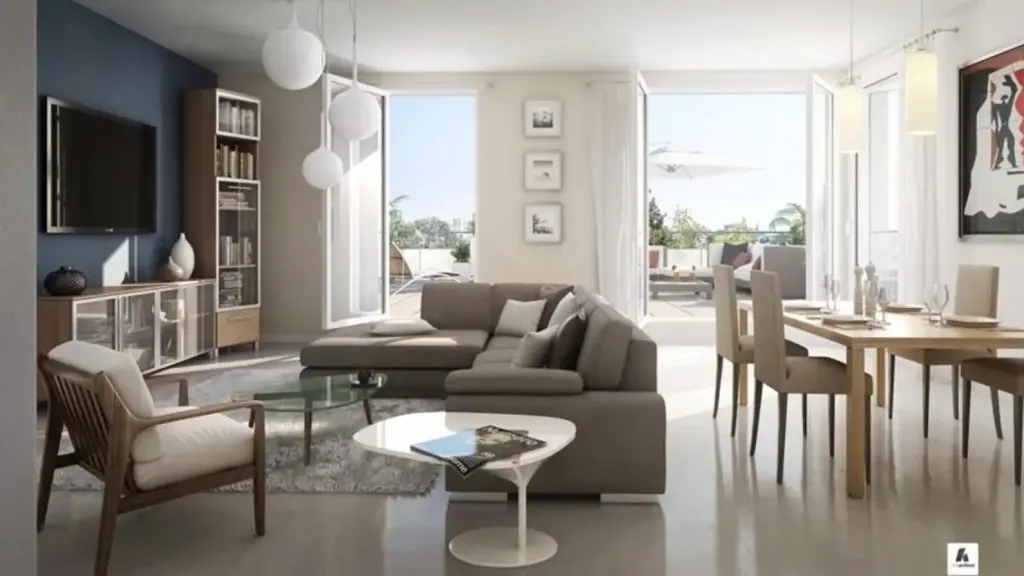 Living Room - 4-room apartment in Sceaux