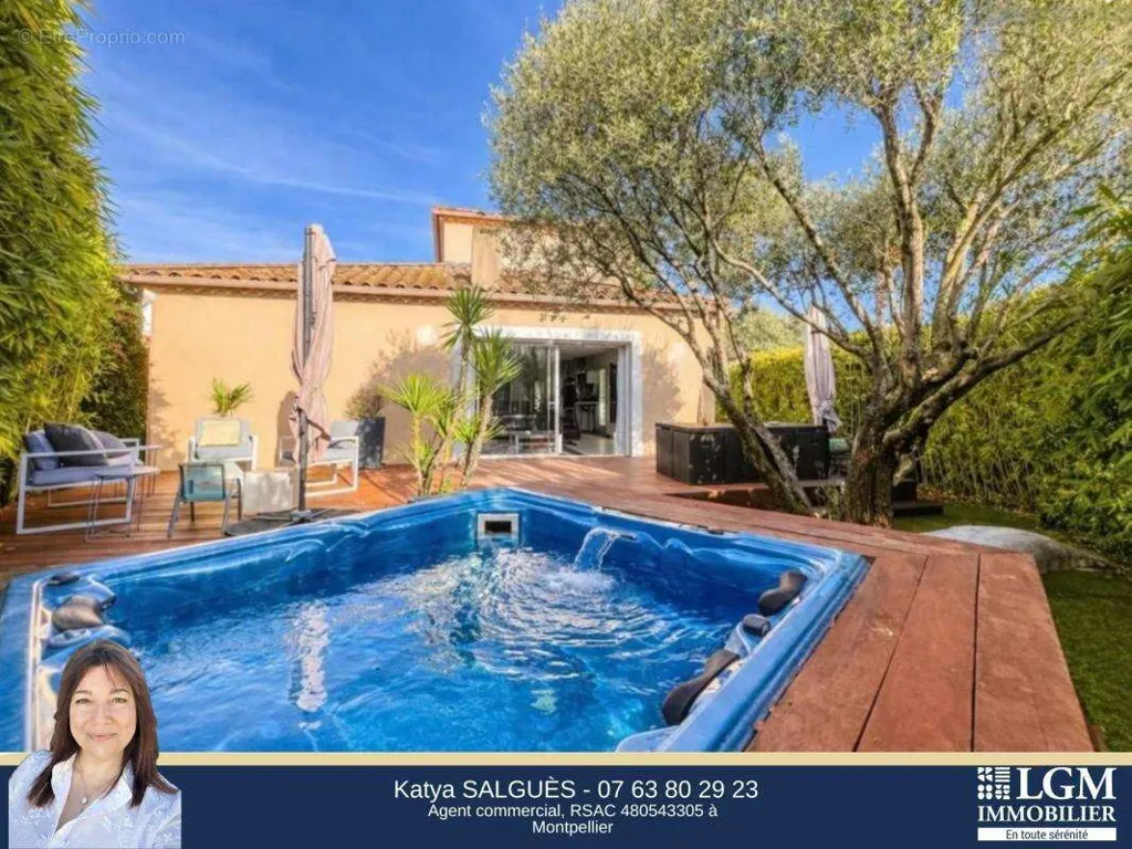 Piscine - Villa 4 Chambres avec Jardin à Baillargues