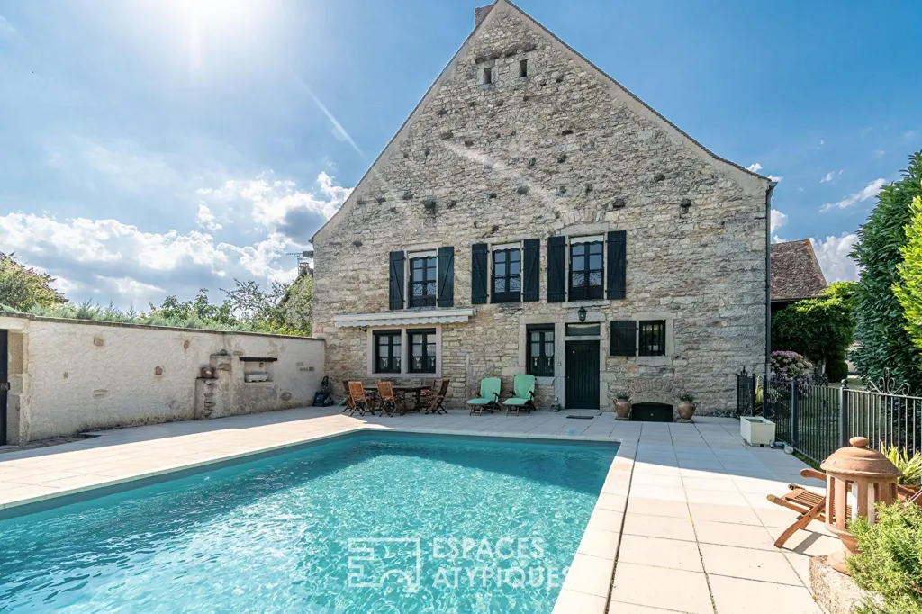 Pool - Character House with Pool near Dijon