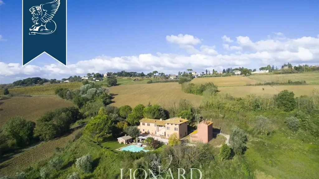 Vue aérienne - Luxury Villa with Pool in Perugia, Umbria