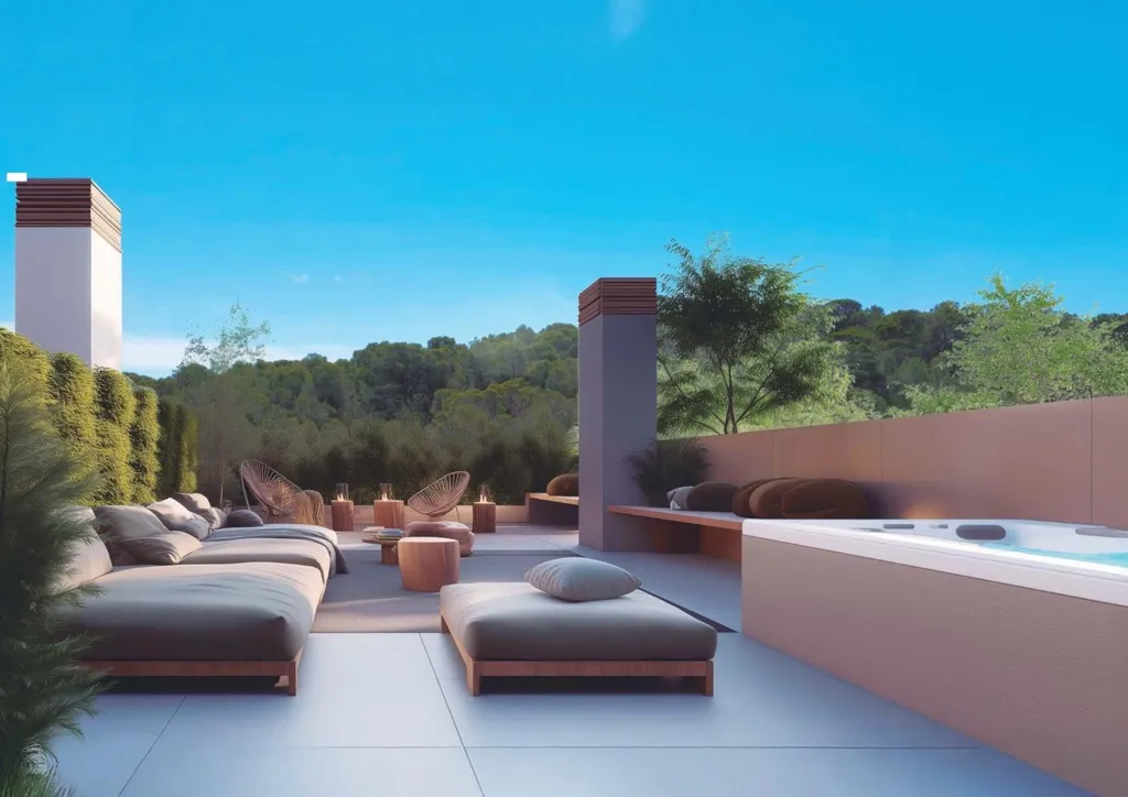 Terrasse - New-Build Apartment with Pool in La Nucía