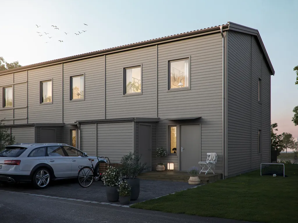 Modern Terraced House with Water Views in Motala