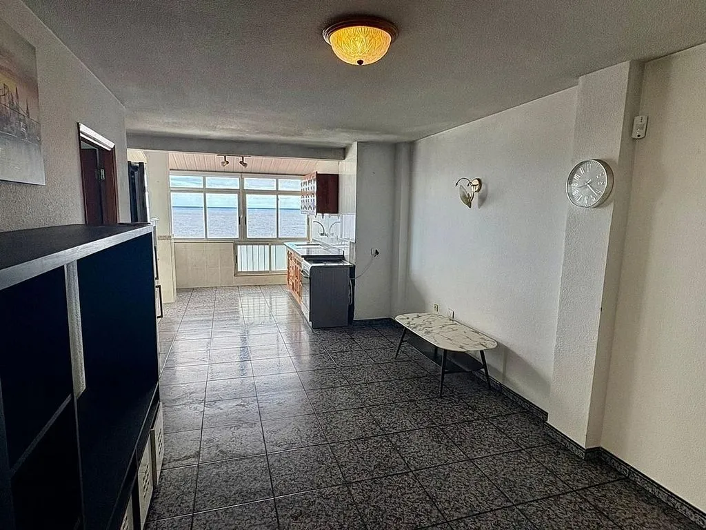 Living Room - Seafront Apartment with Terrace in El Pris
