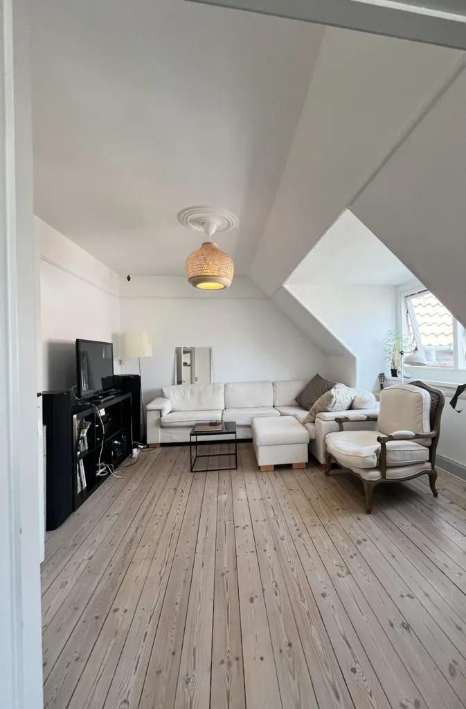Séjour - Furnished Penthouse with Views in Gentofte