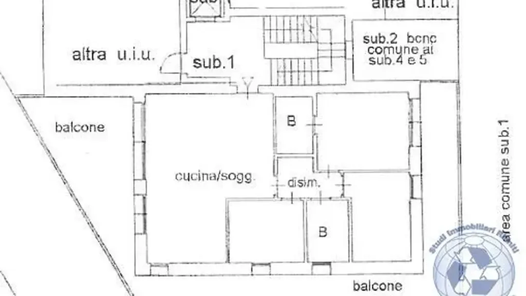 Planimetria - Modern Apartment with Terraces in Monza