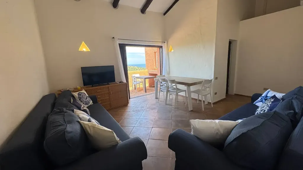 Living Room - Apartment with Sea View in Porto Cervo
