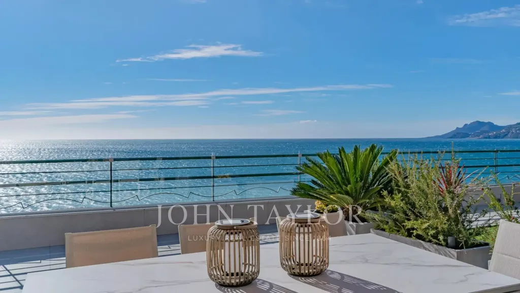 Terrasse - Penthouse avec Vue Mer à Cannes