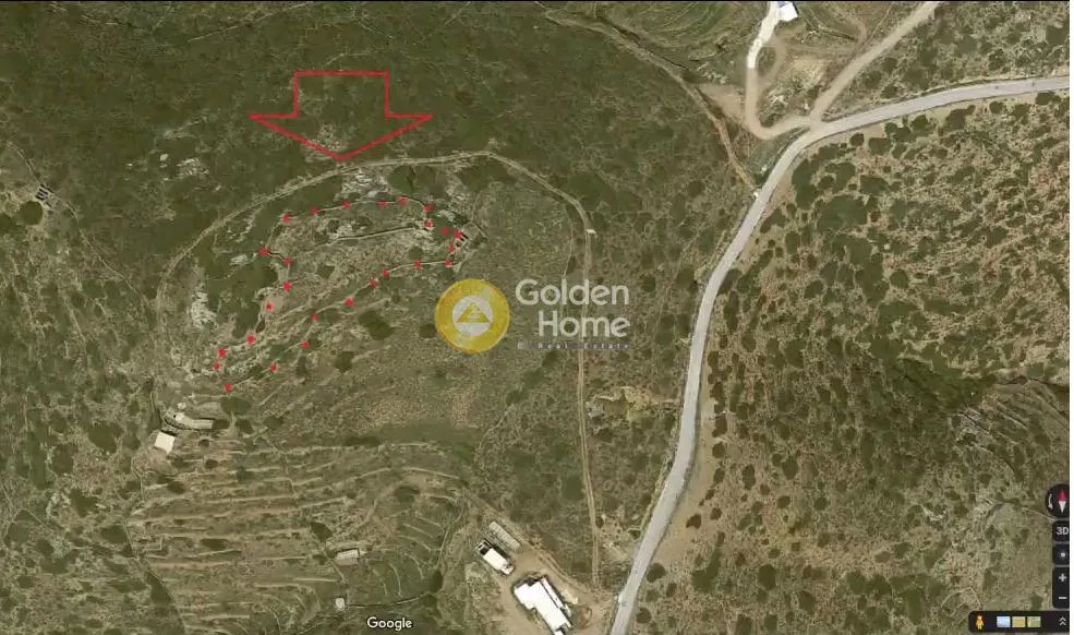 Õhuvaade - Plot with Sea and Mountain Views in Amorgos