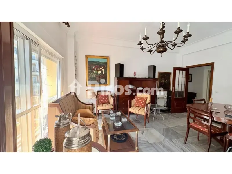 Living Room - Spacious Apartment with Balcony in Calle Asunción