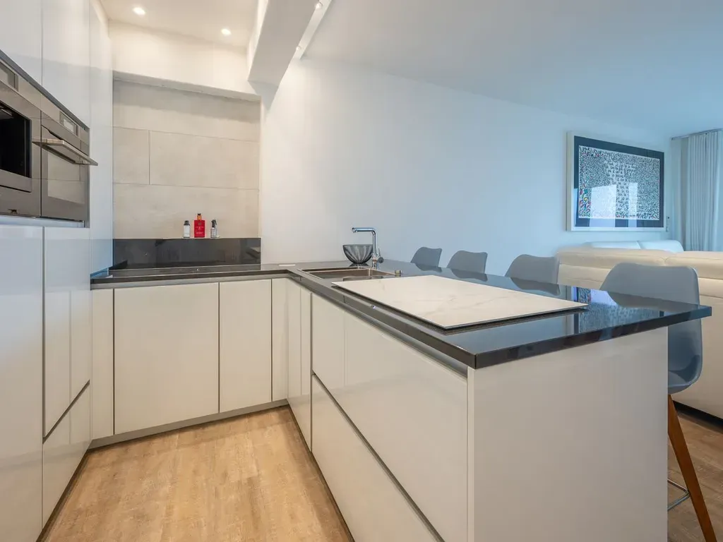 Cuisine - Studio Luxueux avec Vue Mer à Blankenberge