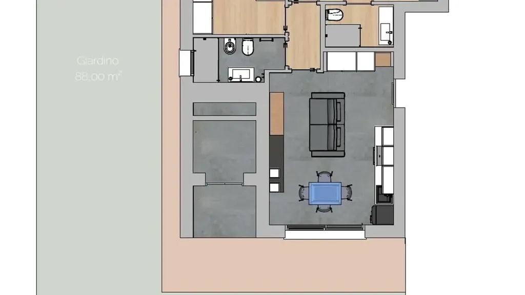 Plan - Newly Built Apartment with Private Garden in Jesolo