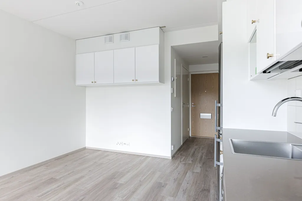 Cucina - Modern Studio with Balcony in Lamminpää, Tampere