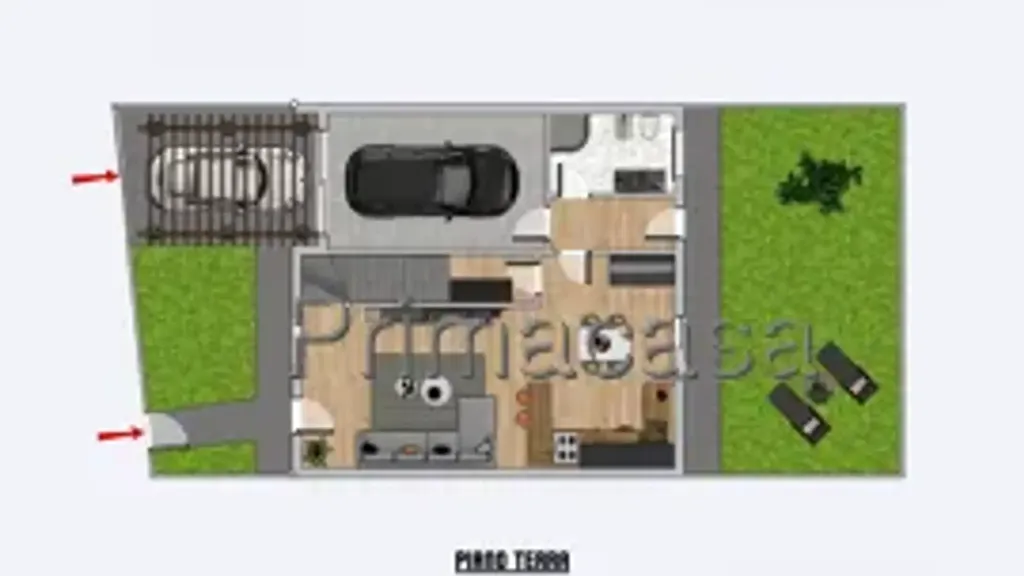 Plan - New Villa with Private Garden in Zevio