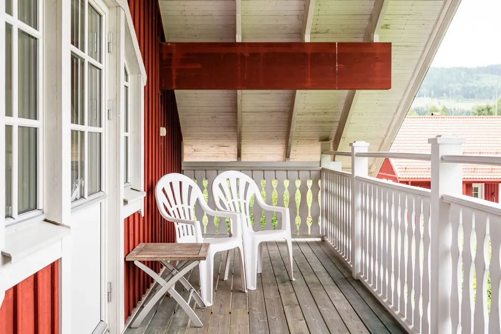 Balcony - Cottage with Ski Access in Branäs