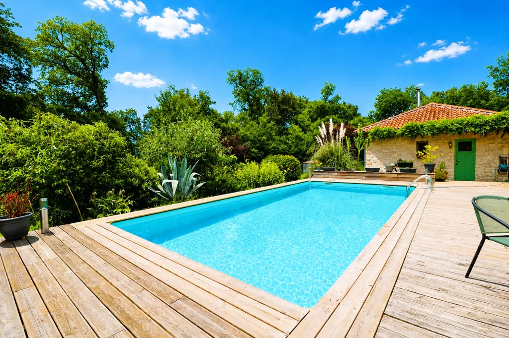 Piscine - Maison Contemporaine avec Piscine en Campagne