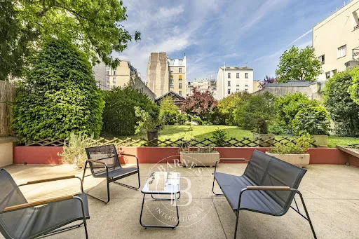 Terrasse - Appartement de Luxe avec Jardin au 15ème Arrondissement