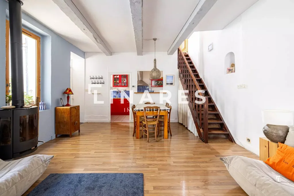 Séjour - Maison T5 avec Cour Intérieure à Samatan