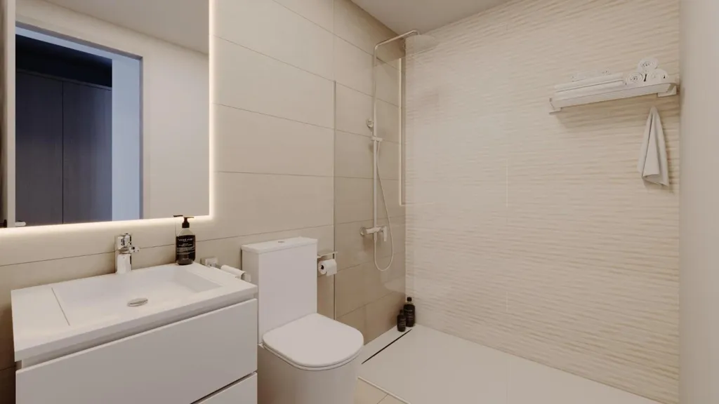 Salles de bain - New-Build Apartment with Pool in La Nucía