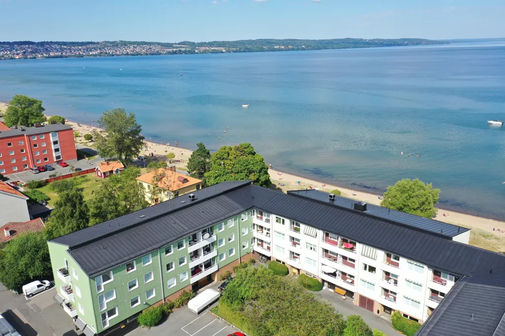 Õhuvaade - Apartment with Waterfront View in Jönköping