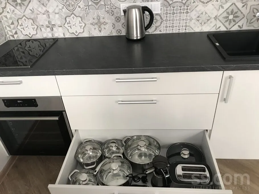 Cuisine - Renovated Apartment with Garden in Riga Centre