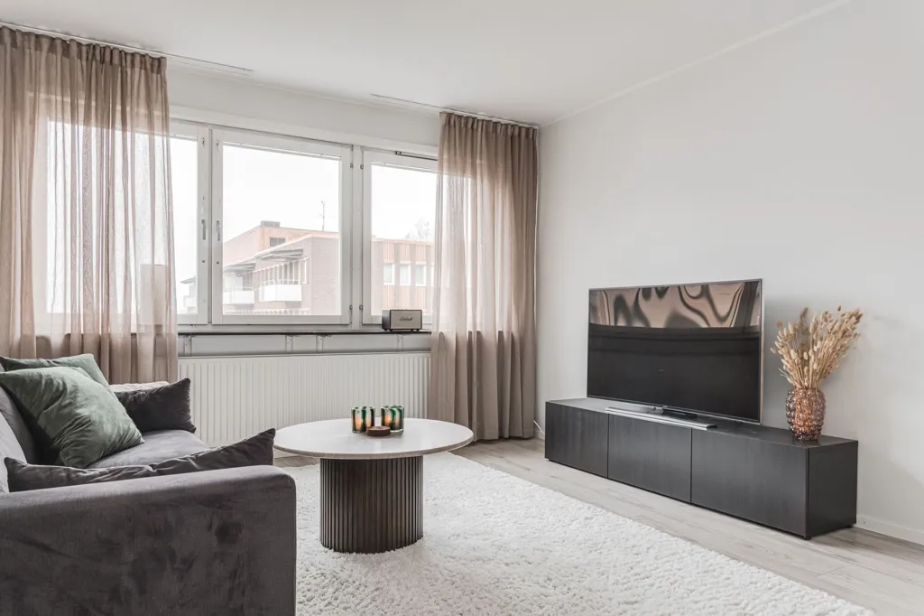 Séjour - Modernised Flat with Central Location in Luleå