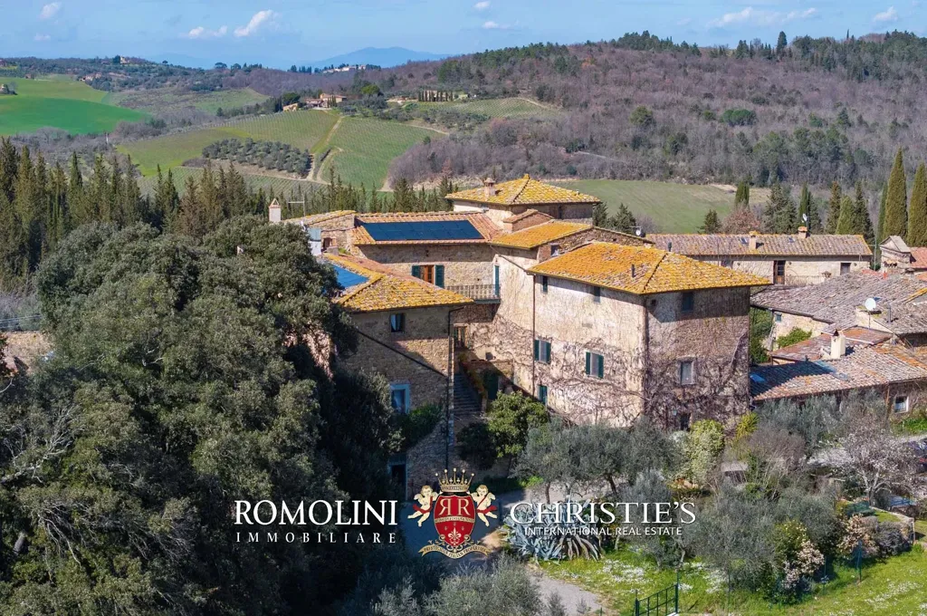 Õhuvaade - Historical Villa with Pool in Chianti Hills