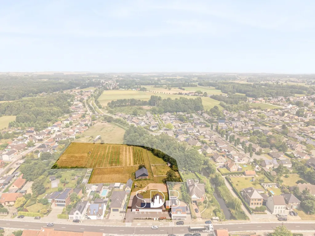 Õhuvaade - Contemporary House with Vineyard in Wachtebeke