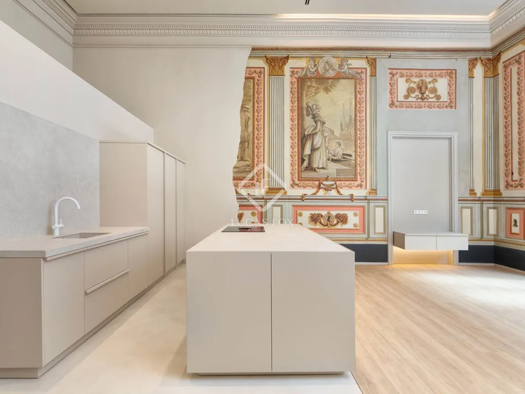 Cuisine - Penthouse in Renovated Palace, Girona