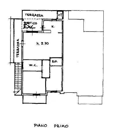 Plan - Bright Trilocale with Terrace in Numana