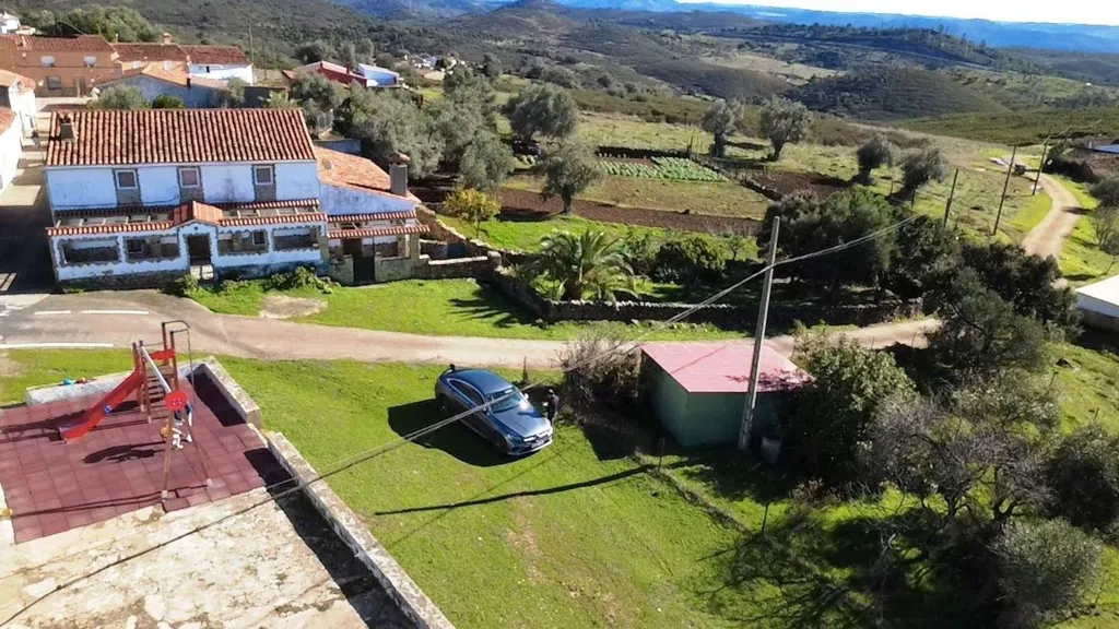 Vue aérienne - Villa with West Views in Almonaster la Real