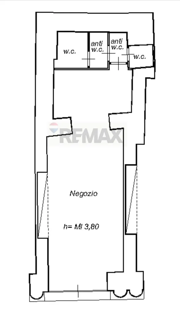 Plan - Commercial Property on Corso Umberto, Taormina