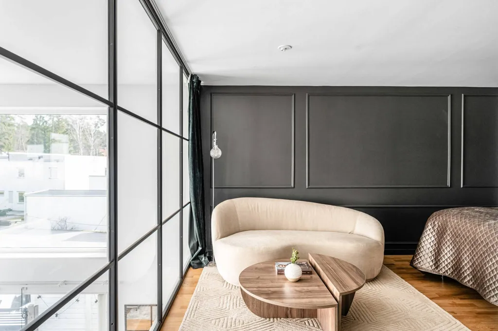 Camere da letto - Two-Storey Apartment with Panoramic Views in Glömsta