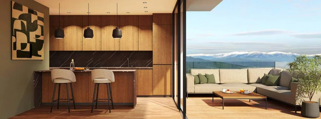 Séjour - Penthouse with Terrace in Klagenfurt