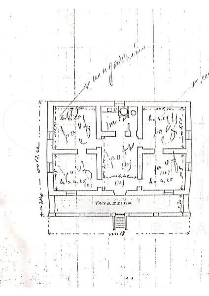 Plan - Noble Villa with Panoramic Terrace in Palazzolo Acreide