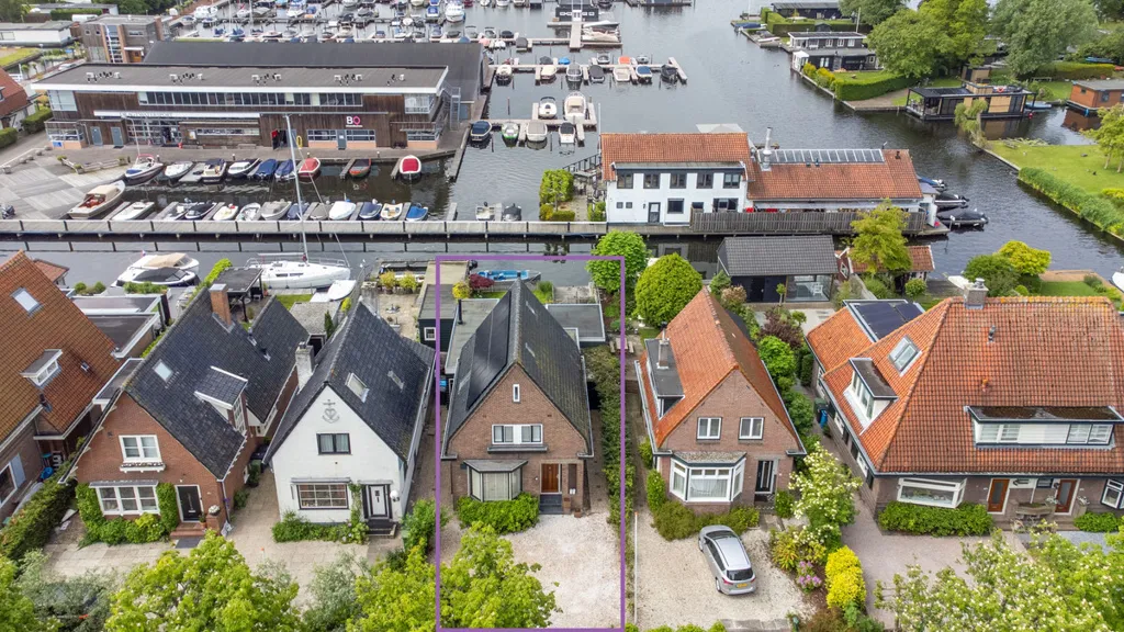 Õhuvaade - Villa with Boat Mooring in Aalsmeer
