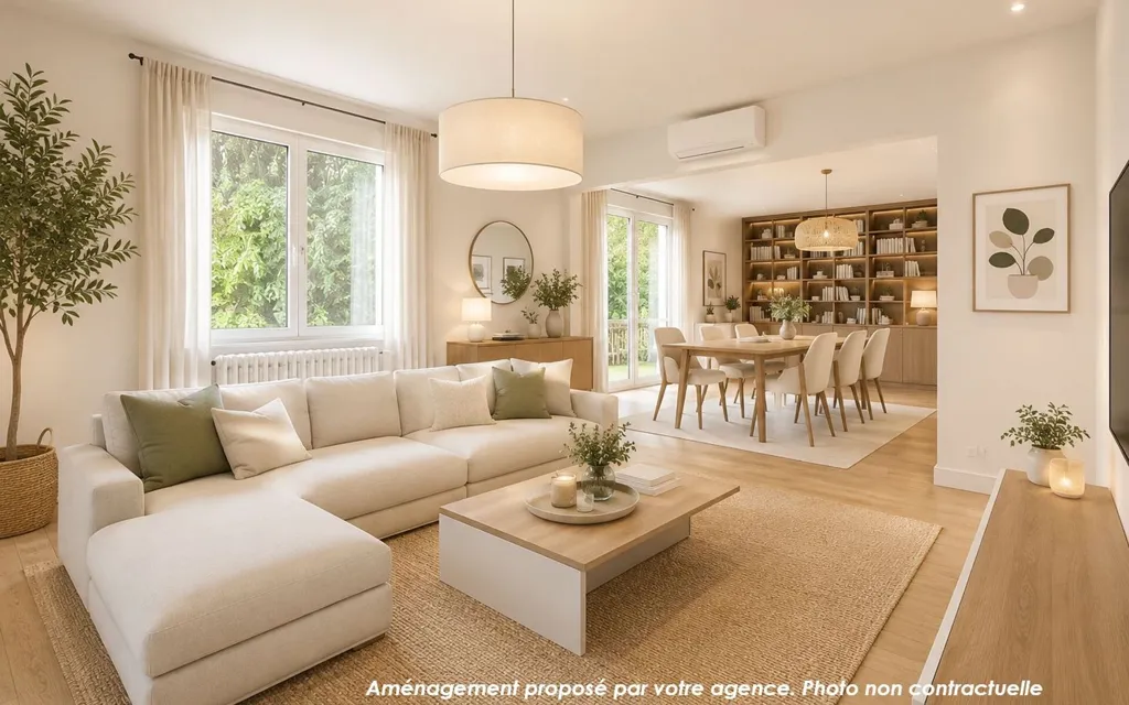 Living Room - Individual House with Garden in Dijon South