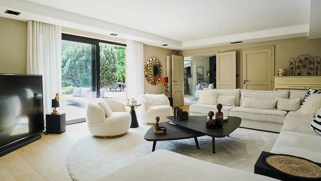 Séjour - Maison Luxueuse avec Piscine à Bondues