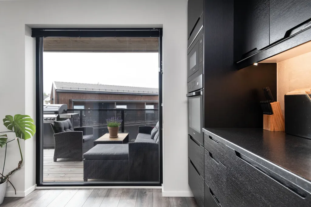 Cuisine - Modern Flat with South Terrace in Hannestad
