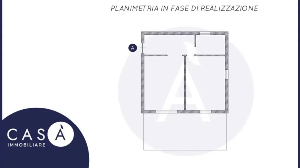 Plan - Villa Portion with Garden in Forlì