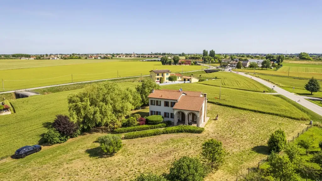 Vue aérienne - Villa with Garden and Caminetto in Codevigo