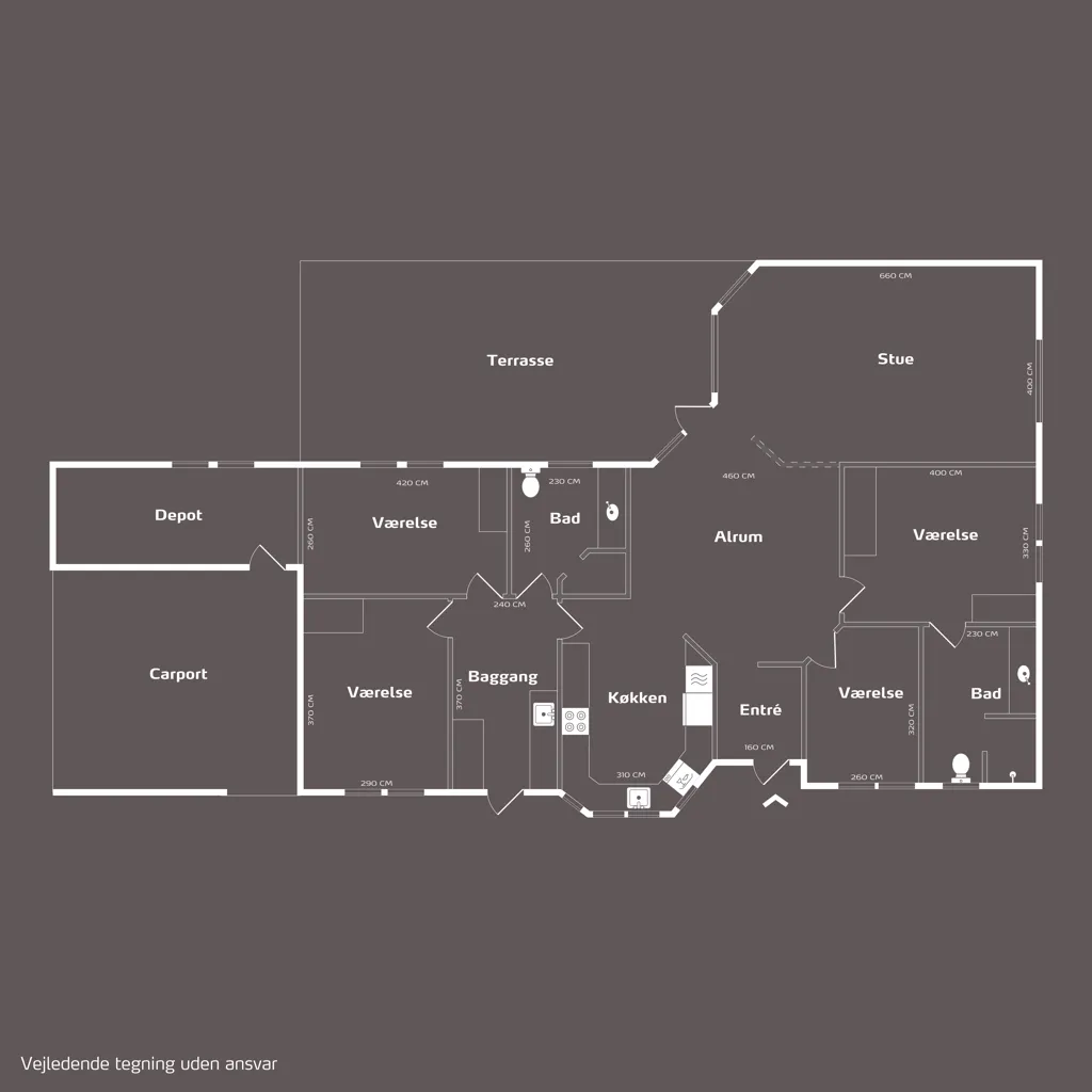 Plaan - Modernised Villa with Carport in Herning