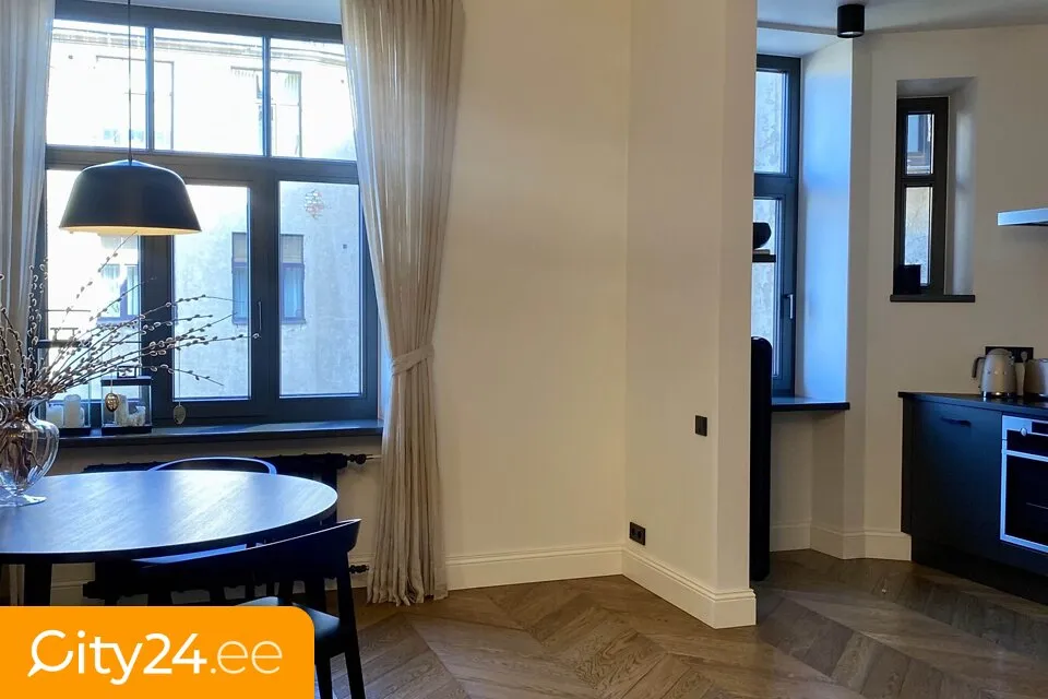 Sala da pranzo - Apartment with Central Heating in Riga Centre