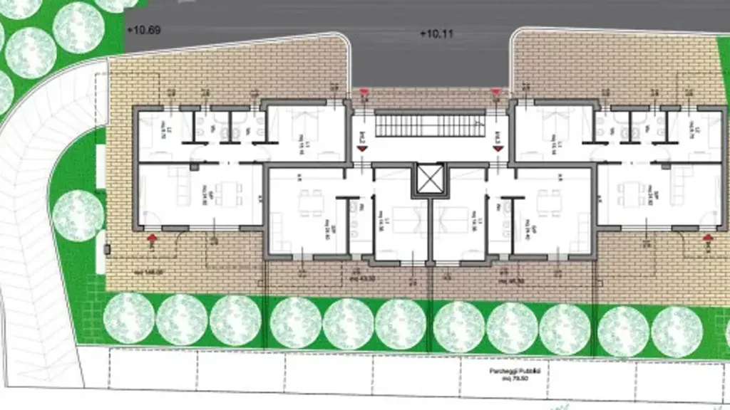 Plan - New Triplex with Garden in Santa Marinella