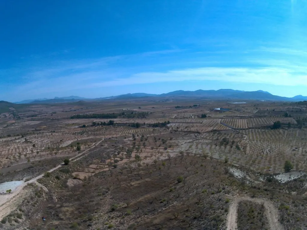 Vue aérienne - Rural Plot with Orchard Views in Yecla